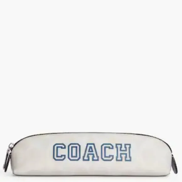 ポーチ COACH Varsity Signature Leather Pencil Case CC054 COACH Varsity Signature Leather Pencil Case CC054 (Coach